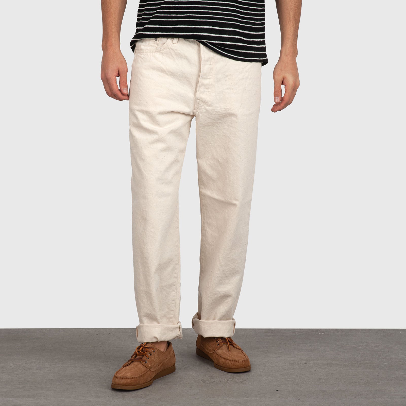 Edwin Jeans Loose Fit Japan Bianco Off Uomo