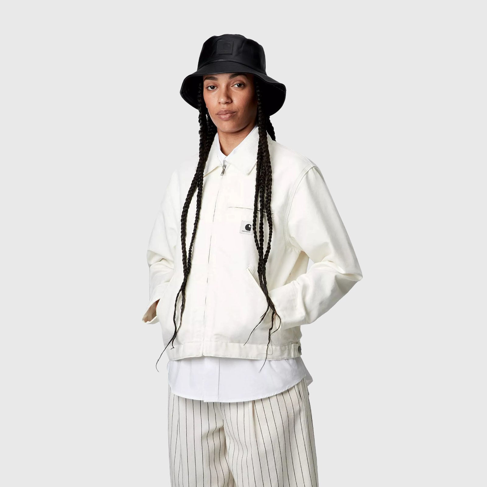 Carhartt Wip W' Og Detroit Jacket Bianco Off Donna Giubbotti