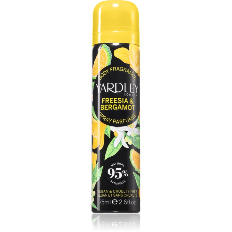 Yardley Freesia & Bergamot Spray Corpo Da Donna 75 Ml