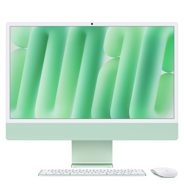 Apple iMac 24"Retina Display 4,5K, Chip M4 con CPU 10‑core, GPU 10‑core, 16GB, 256GB SSD, Verde