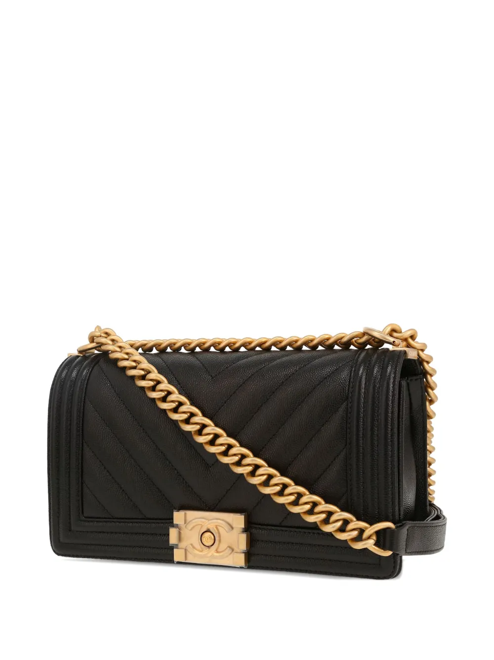 CHANEL Pre-Owned Tracolla per borsa Chanel Boy media - Nero