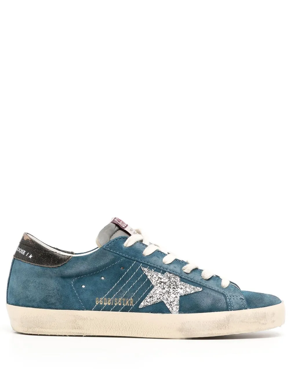Golden Goose Sneakers Superstar con glitter - Blu