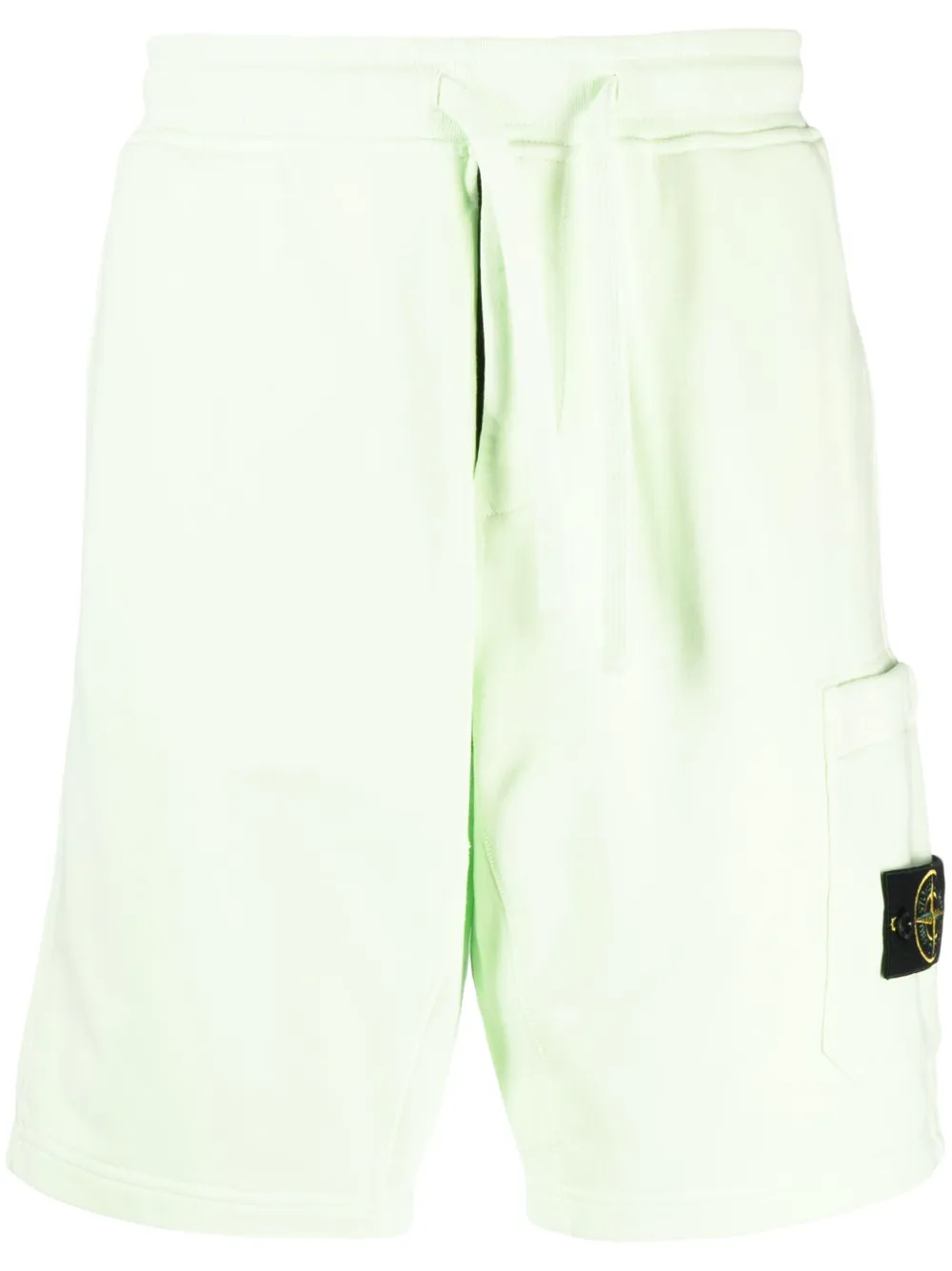 Stone Island Shorts sportivi con applicazione - Verde