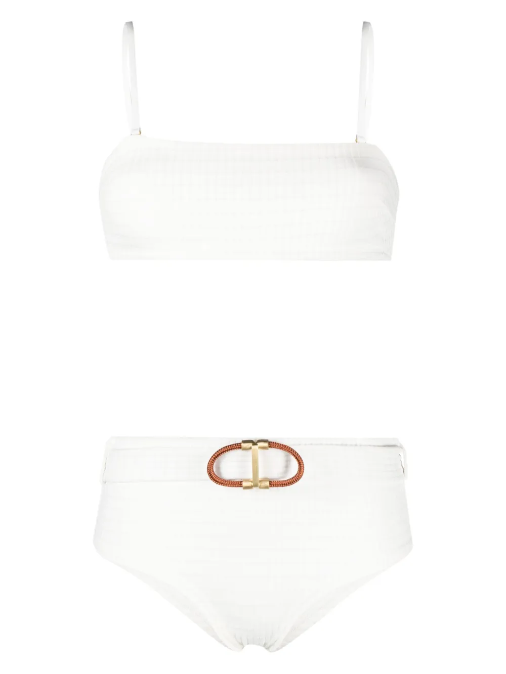 ZIMMERMANN Bikini a fascia Alight - Bianco