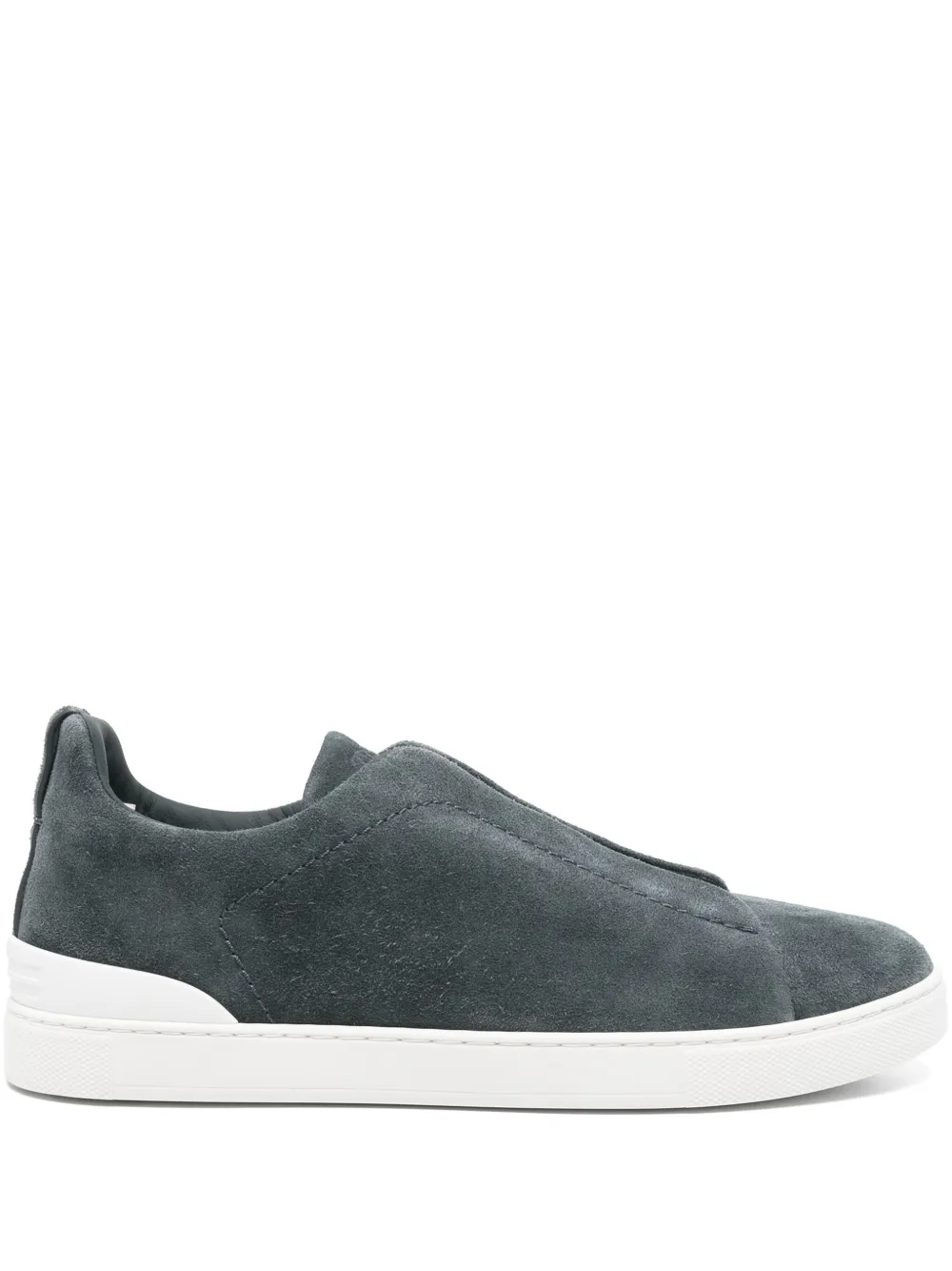 Zegna Sneakers in pelle scamosciata - Grigio