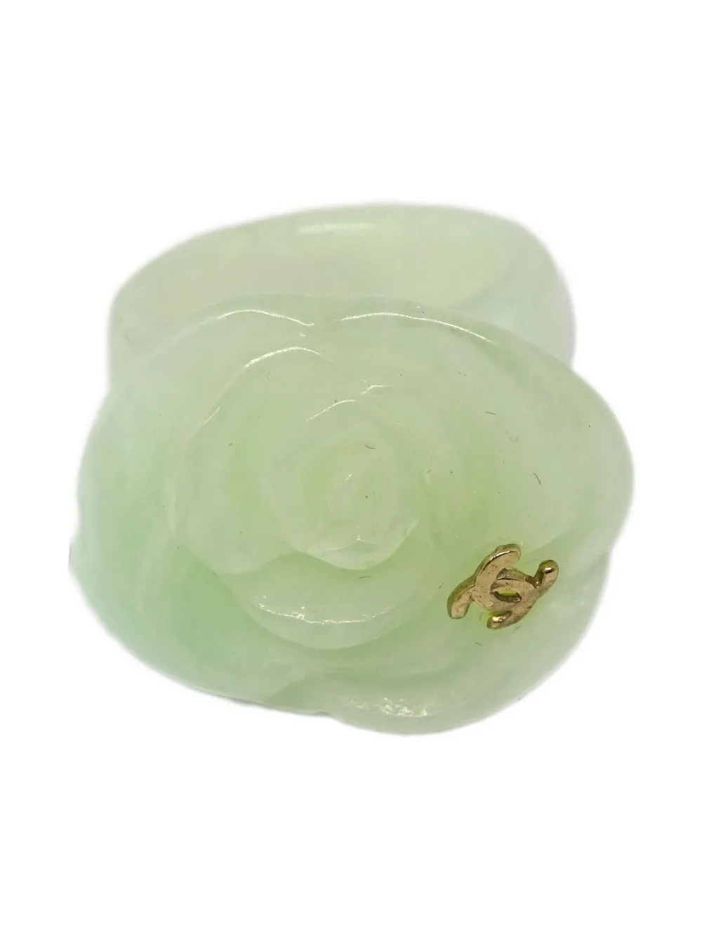 CHANEL Pre-Owned Anello Camellia 2002 - Verde