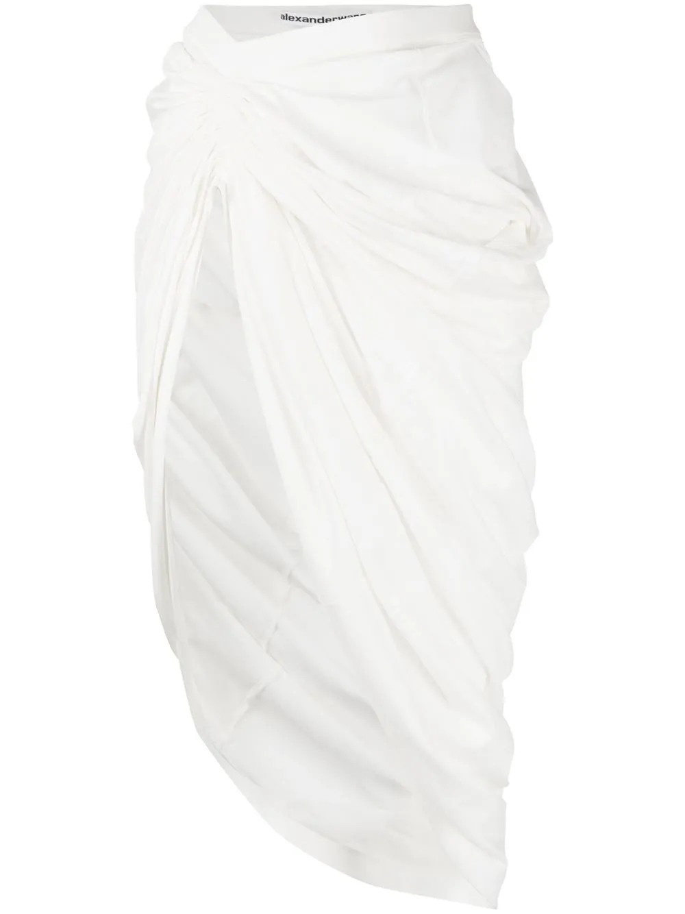 Alexander Wang Gonna midi asimmetrica - Bianco