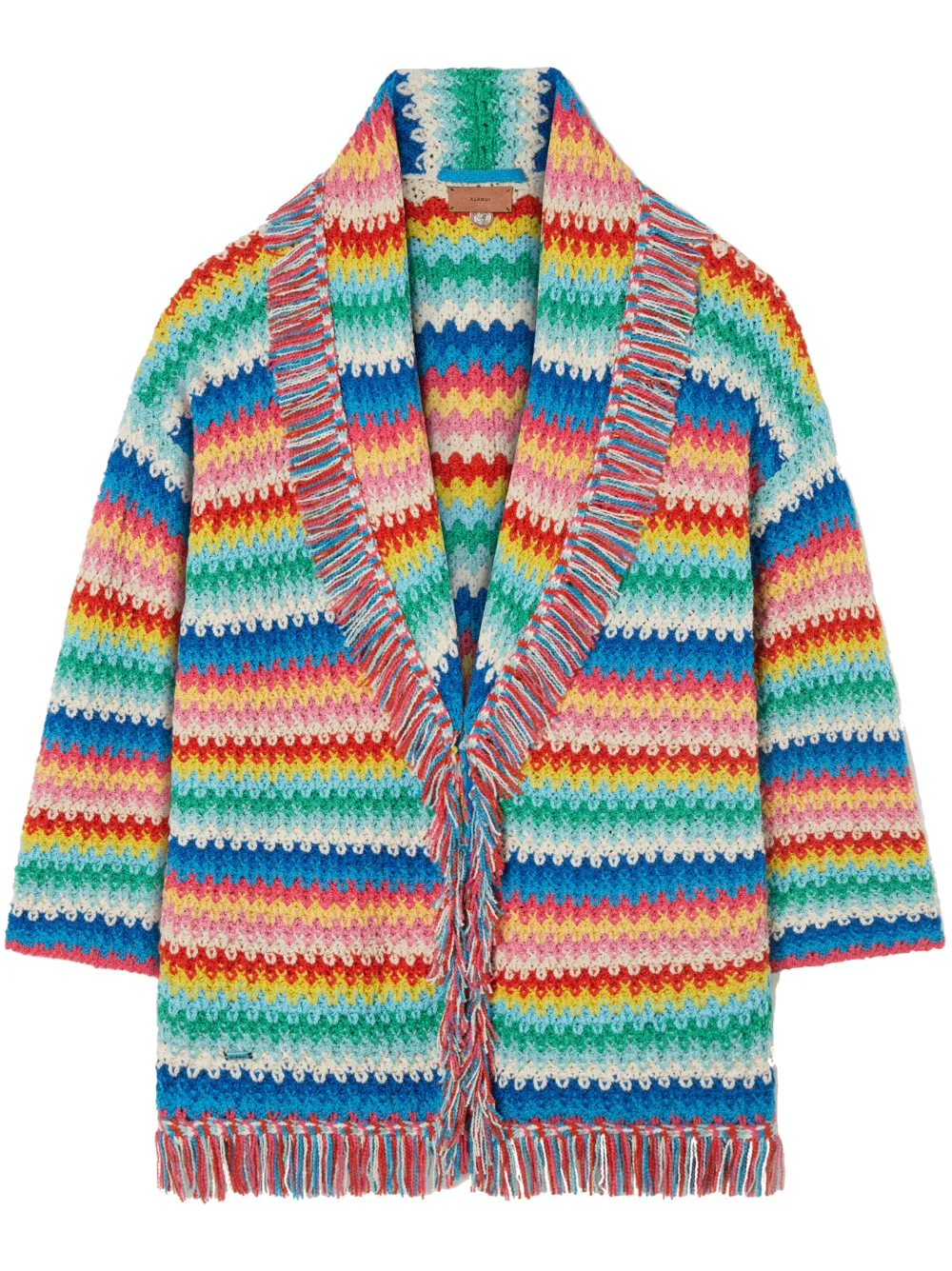 Alanui Cardigan Over The Rainbow - Blu