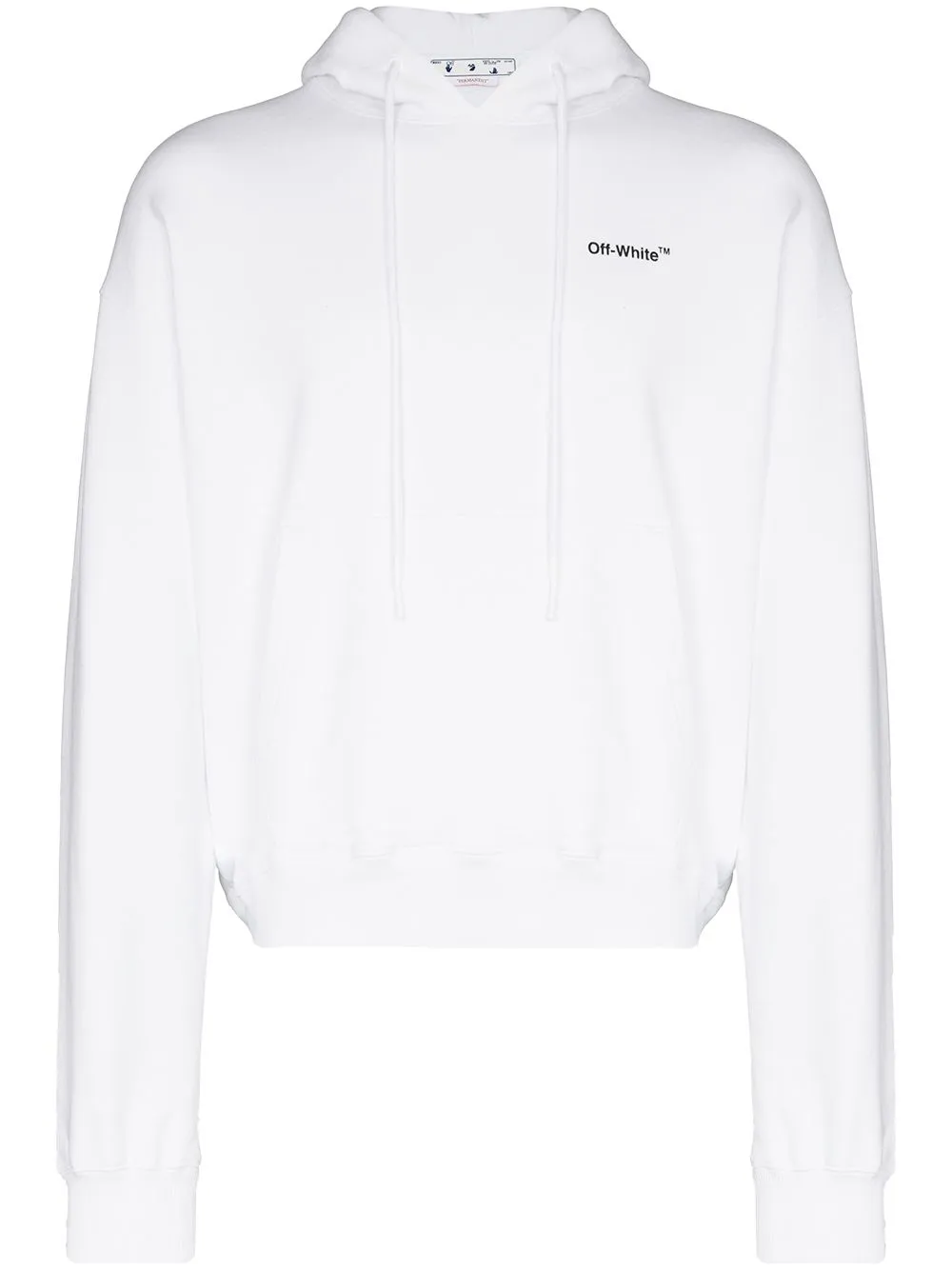 Off-White Felpa con cappuccio Caravaggio Arrow Over - Bianco