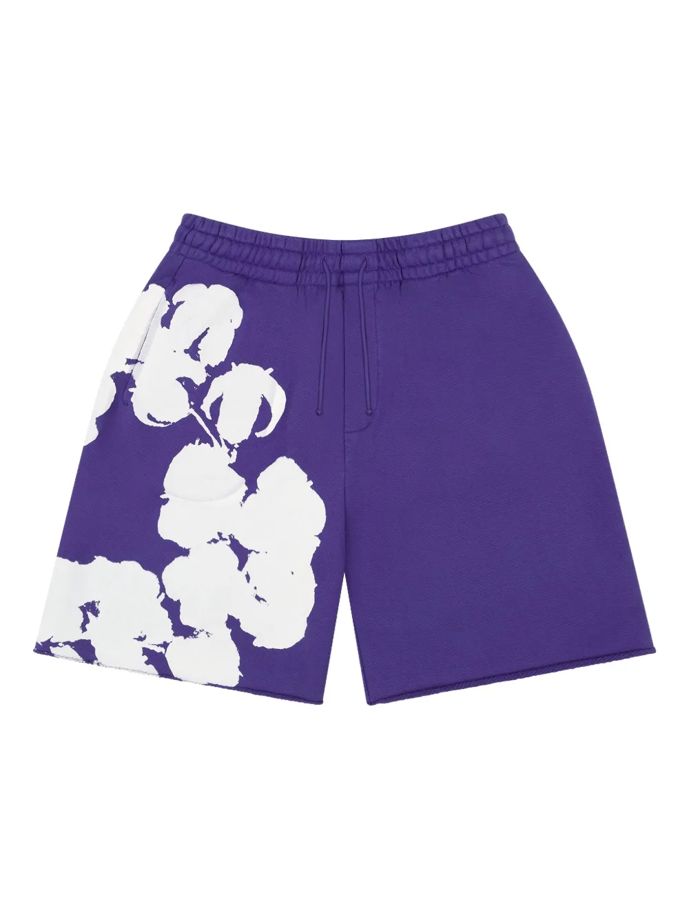 Denim Tears Shorts Big Cotton Wreath - Viola