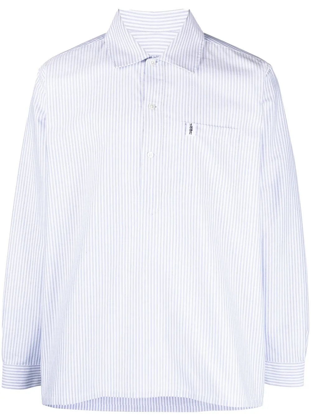 Mackintosh Camicia a righe - Blu