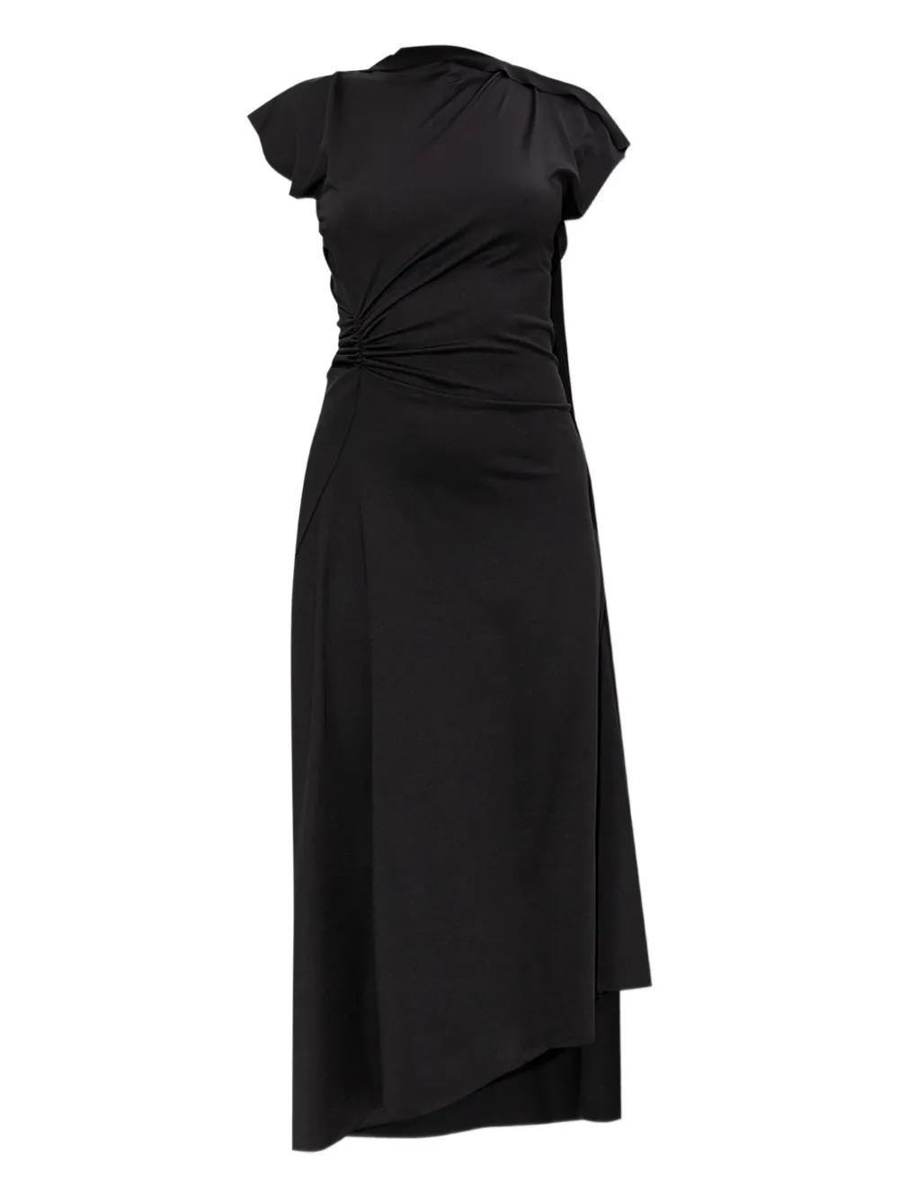 Victoria Beckham asymmetrical draped dress - Nero