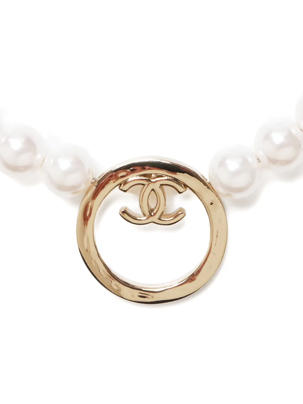 CHANEL Pre-Owned Interlocking CC necklace - Oro