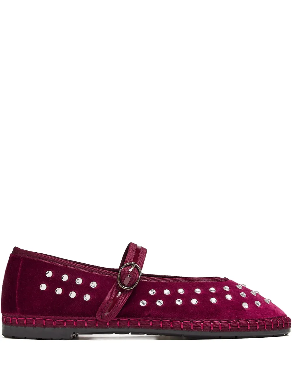 FLABELUS Mae stud-embellished ballet flats - Viola