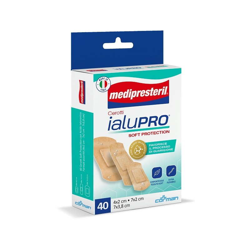 Medipresteril - Corman Medipresteril Cerotti Ialupro Soft Proteciont 3 Formati Assortiti 40 Pezzi