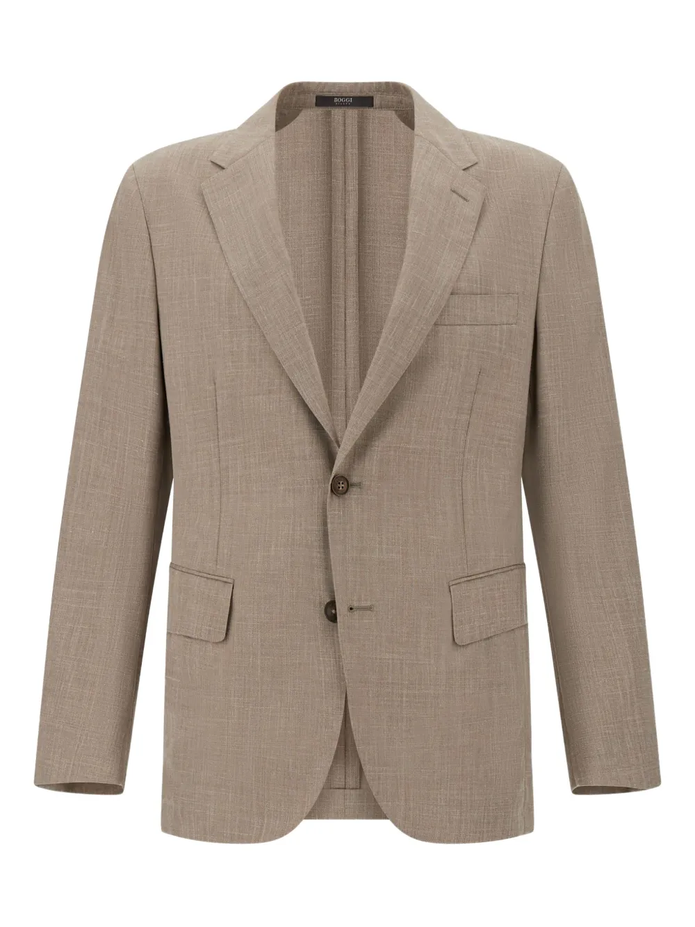 Boggi Milano Wool, Linen and Silk Jacket - Toni neutri