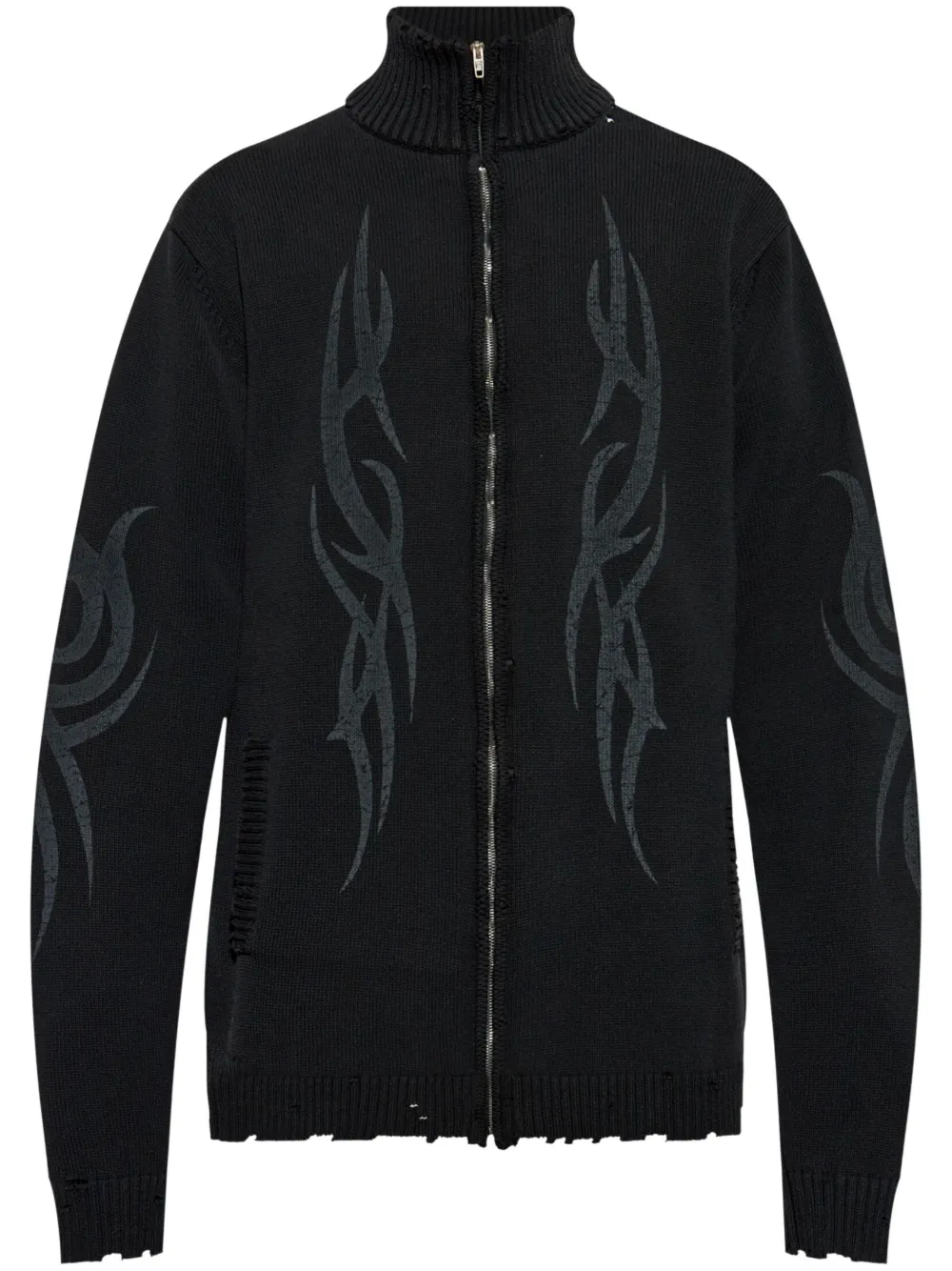 Balenciaga Cardigan Y2k con zip - Nero
