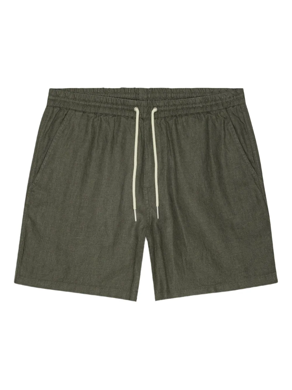 NN07 drawstring linen shorts - Verde