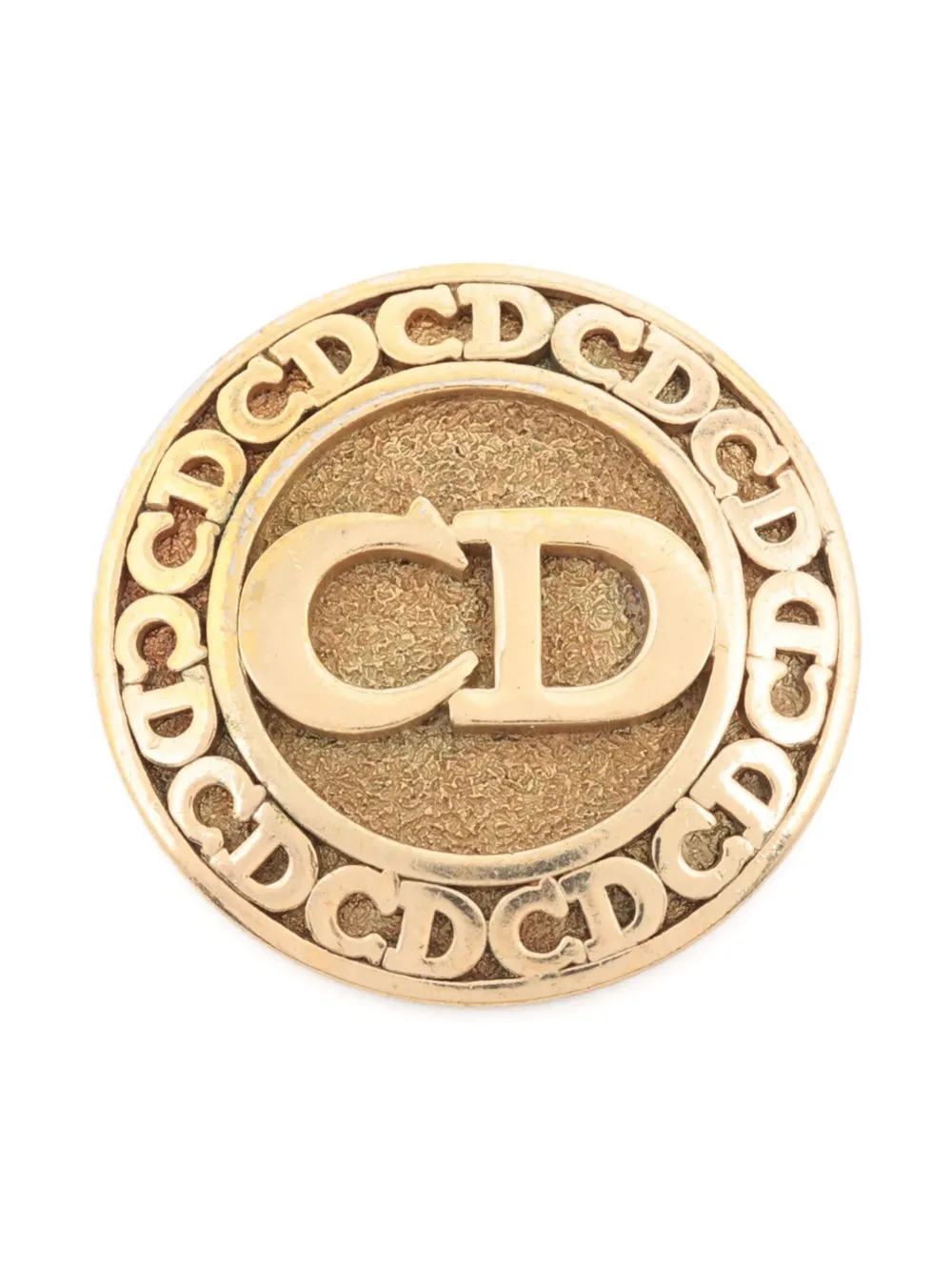 Christian Dior Pre-Owned 1990-2010 CD-engraved brooch - Oro