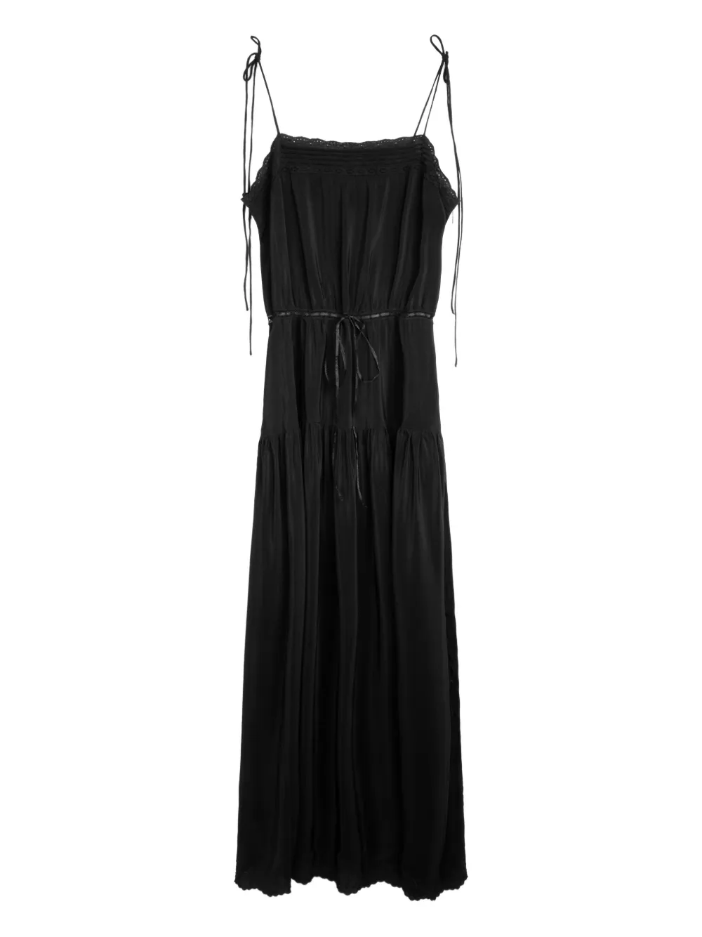 Ciao Lucia Petra drawstring maxi dress - Nero
