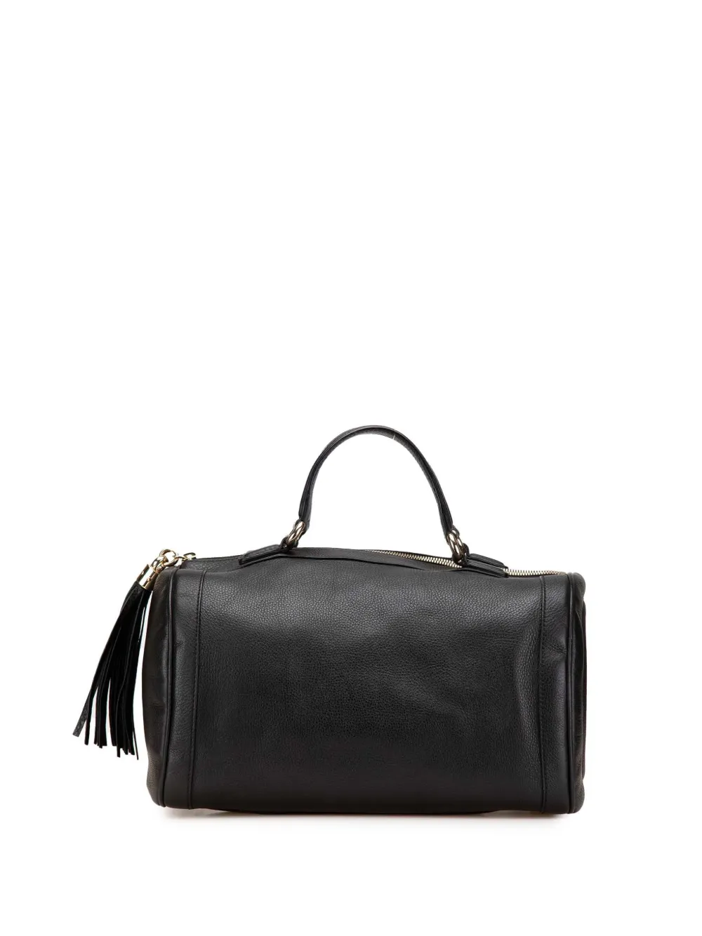 Gucci Pre-Owned 2000-2015 Medium Pebbled Calfskin Soho boston bag - Nero