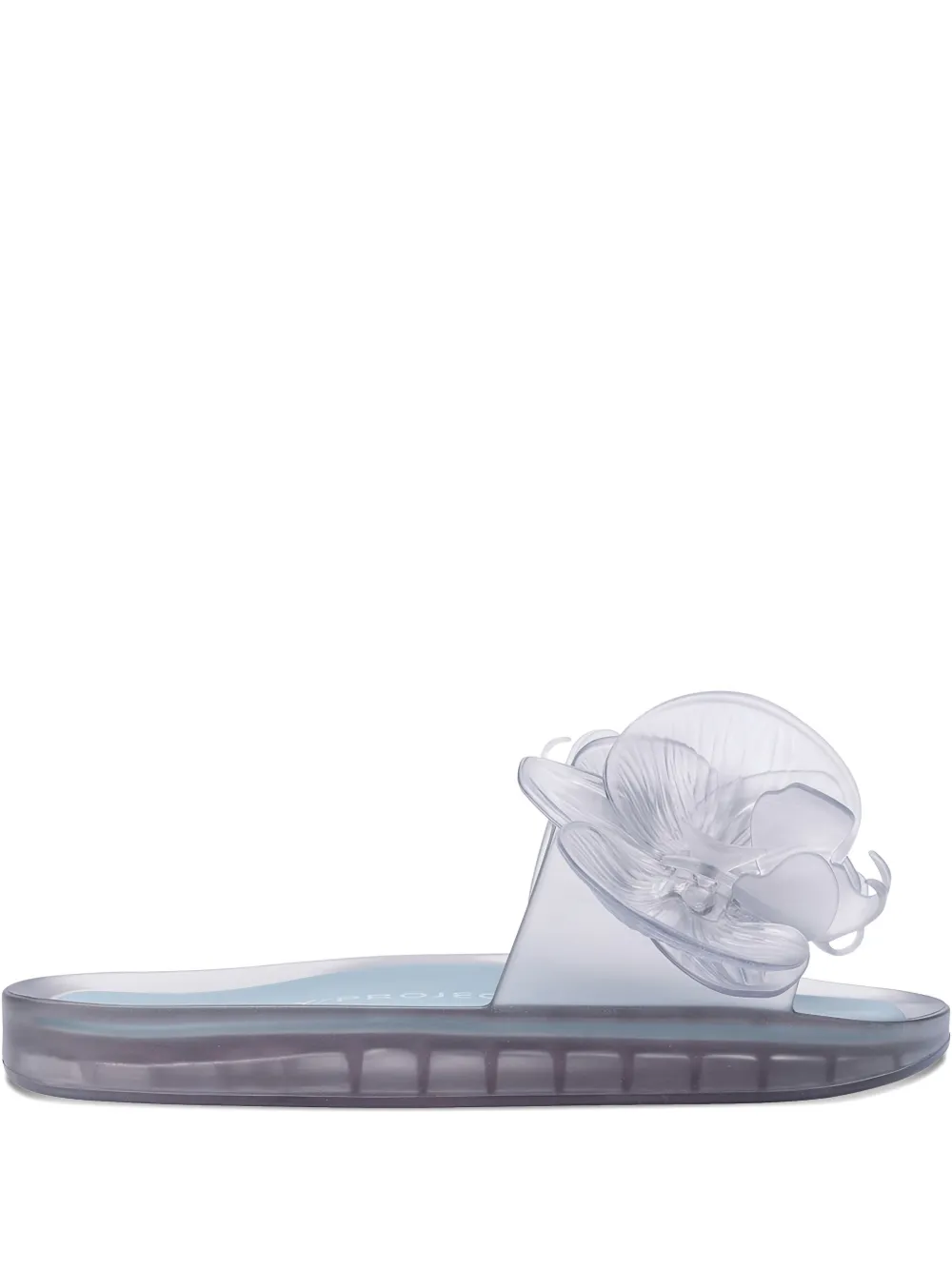 Melissa x Y/Project flower-embellished slide sandals - Bianco
