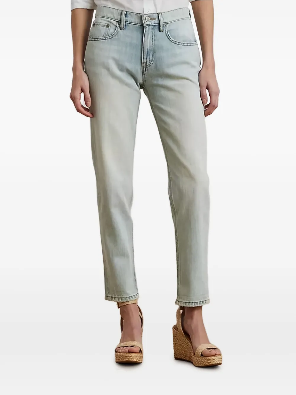 Lauren Ralph Lauren Jeans con effetto schiarito - Blu