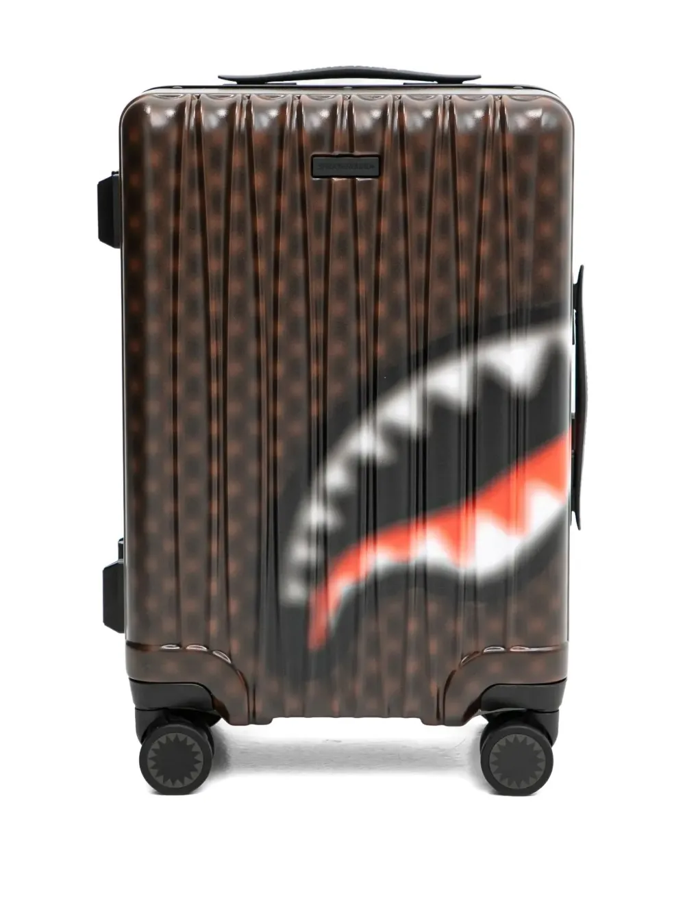 Sprayground Sharks in Paris hard-shell suitcase - Marrone