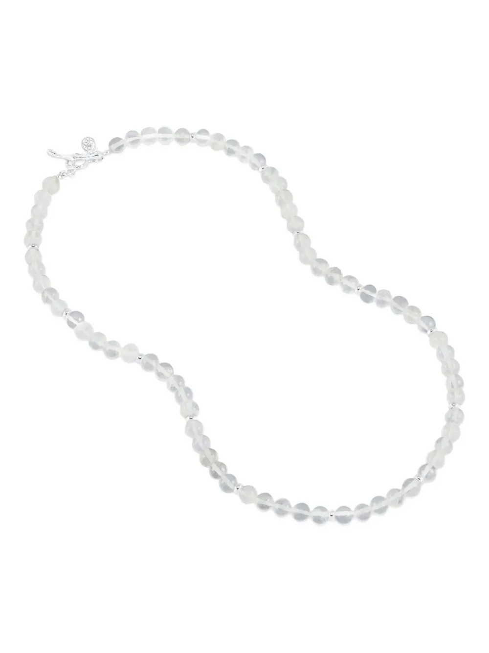 DOWER AND HALL Rock beaded crystal necklace - Argento