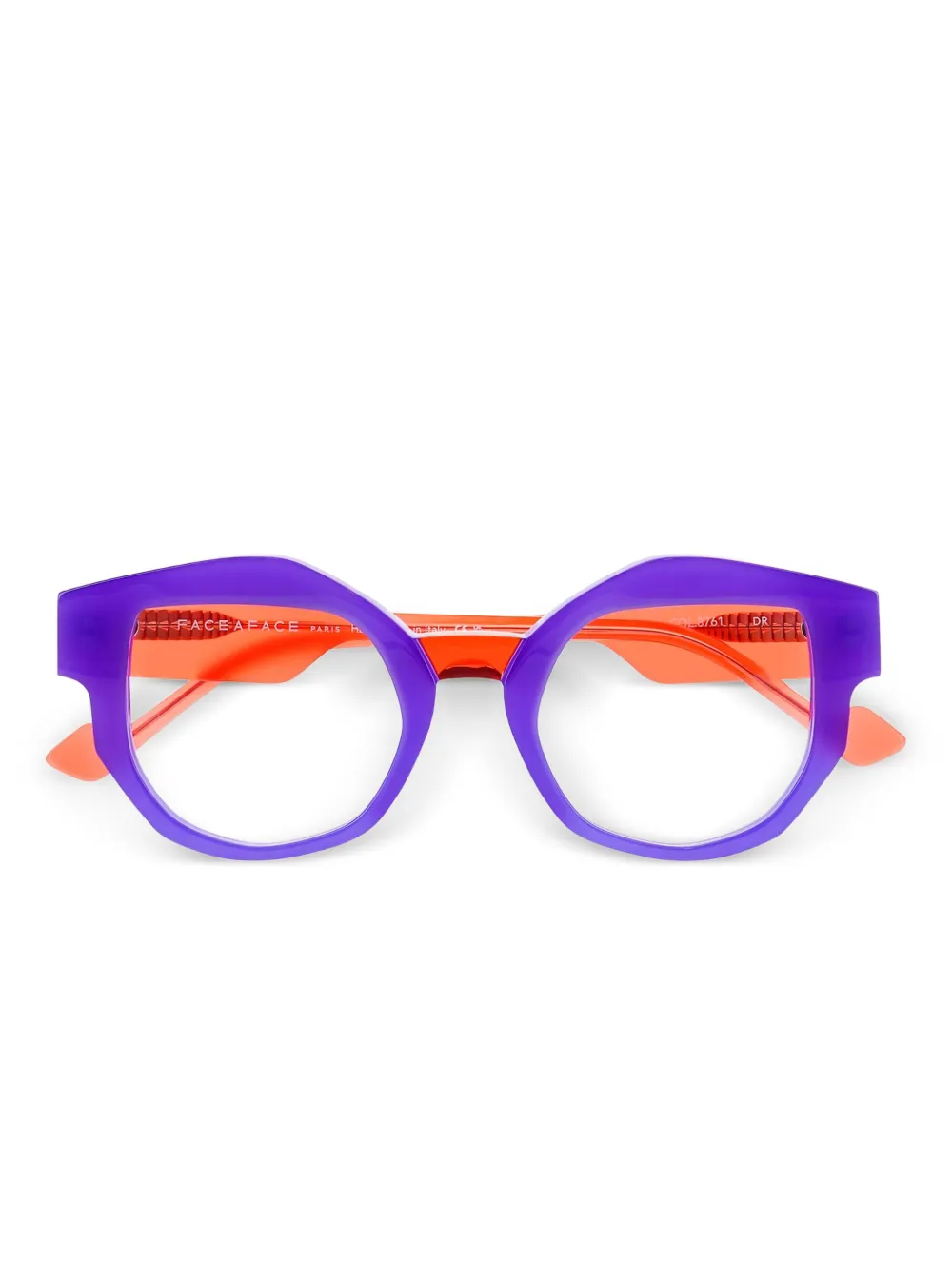 Face À Face round-frame glasses - Arancione