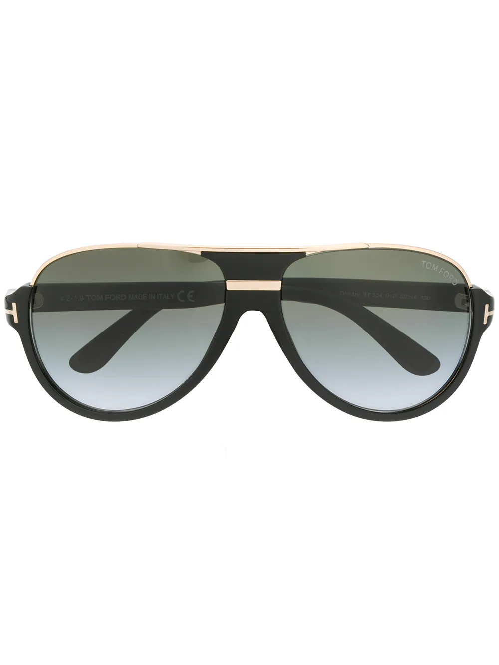 TOM FORD Eyewear Occhiali da sole Dimitry con montatura stile pilota - Nero