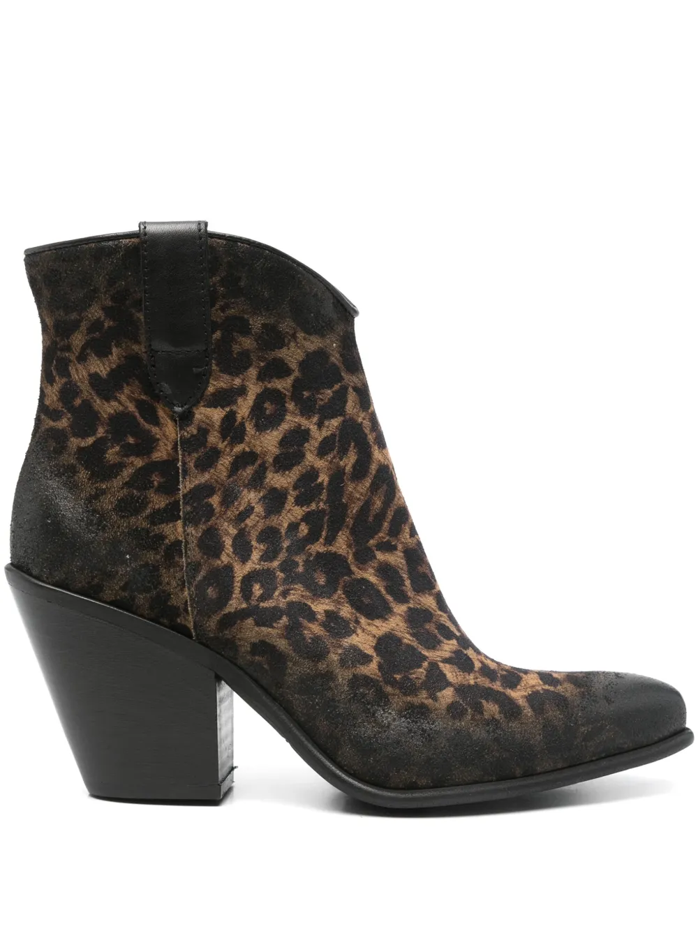 Metisse leopard-print boots - Marrone