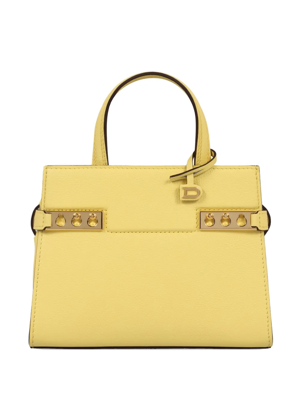 Delvaux Tempête leather handbag - Giallo