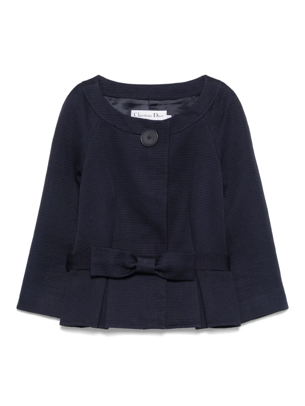 Christian Dior Pre-Owned 2010 belted jacket - Blu