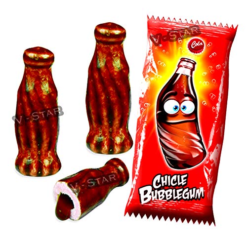 Fini Cola Bottiglie Liquido Riempito Bubblegum Retro Dolci & Candy (100)