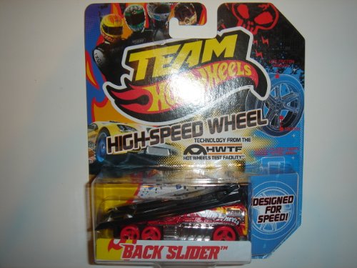 Mattel 2012 Team Hot Wheels High-Speed Wheel Back Slider Red/Black By