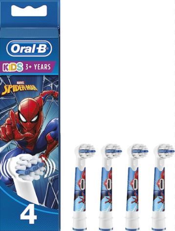 Oral-B Testine Di Ricambio Power Refill Spiderman 4 Pezzi
