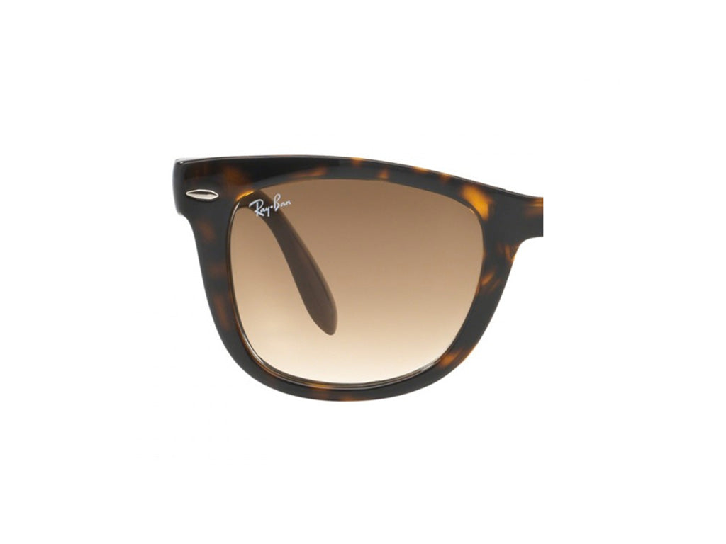 Ray - Ban Uomo Coppia Di Lenti Di Ricambio Ray-Ban Rb4105 Folding Wayfarer Lenti Di Ricambio Plastica  Marrone Squadrata Normale Sfumato