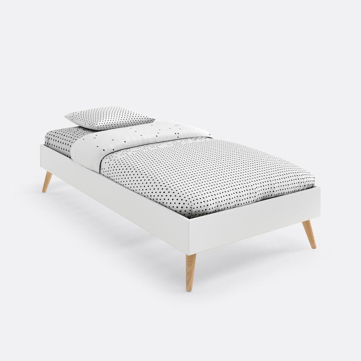 La Redoute Interieurs Letto Con Rete Jimi Bianco Taglie 90 x 190 cm