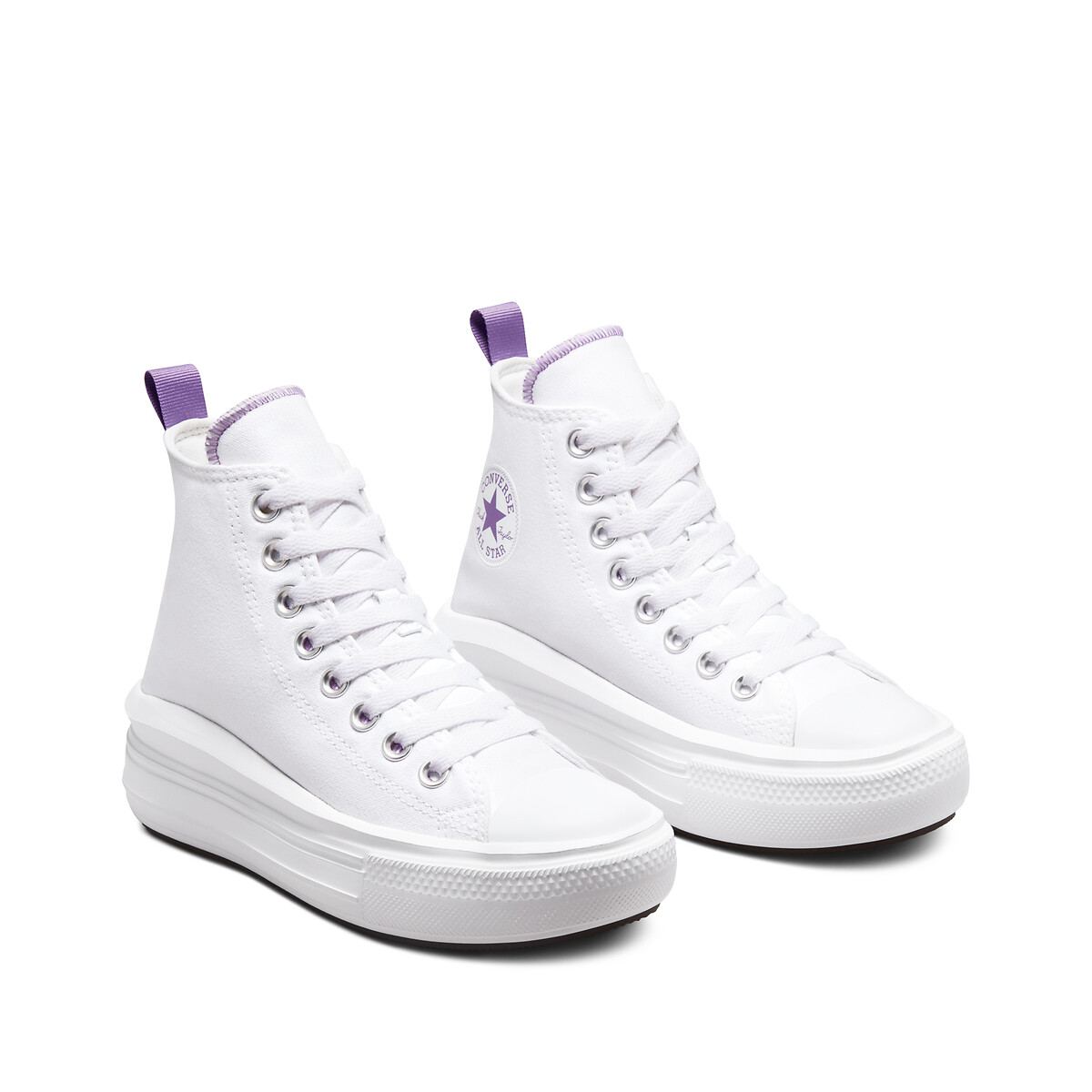 Converse Baskets All Star Move Foundational Canvas Bianco Bambina Taglie 36