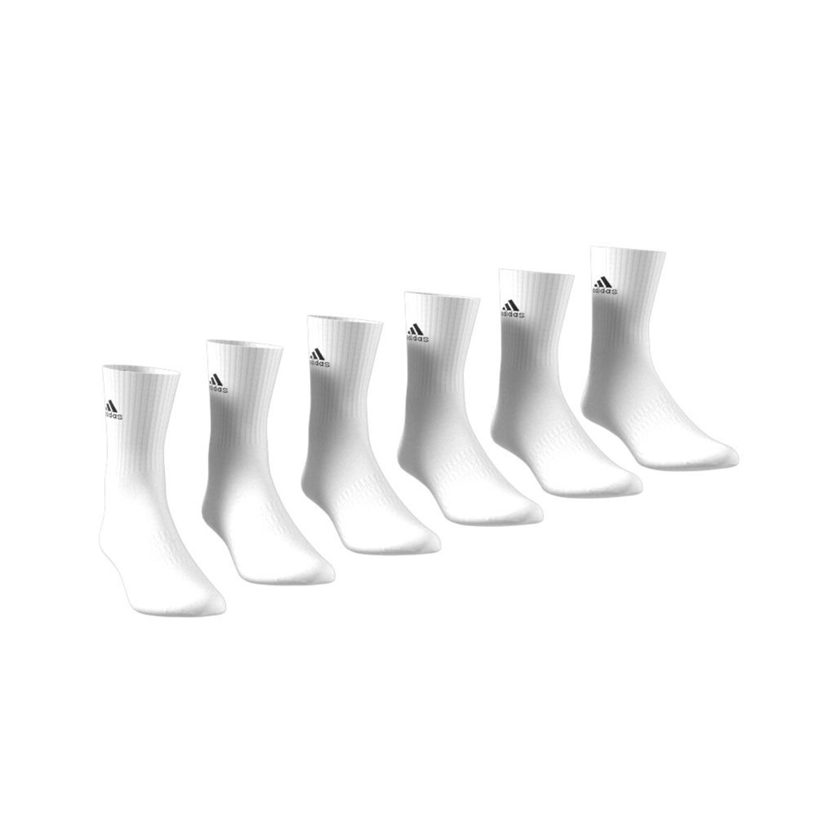Adidas Performance Confezione Da 6 Paia Di Calze Alte Bianco Uomo Taglie S