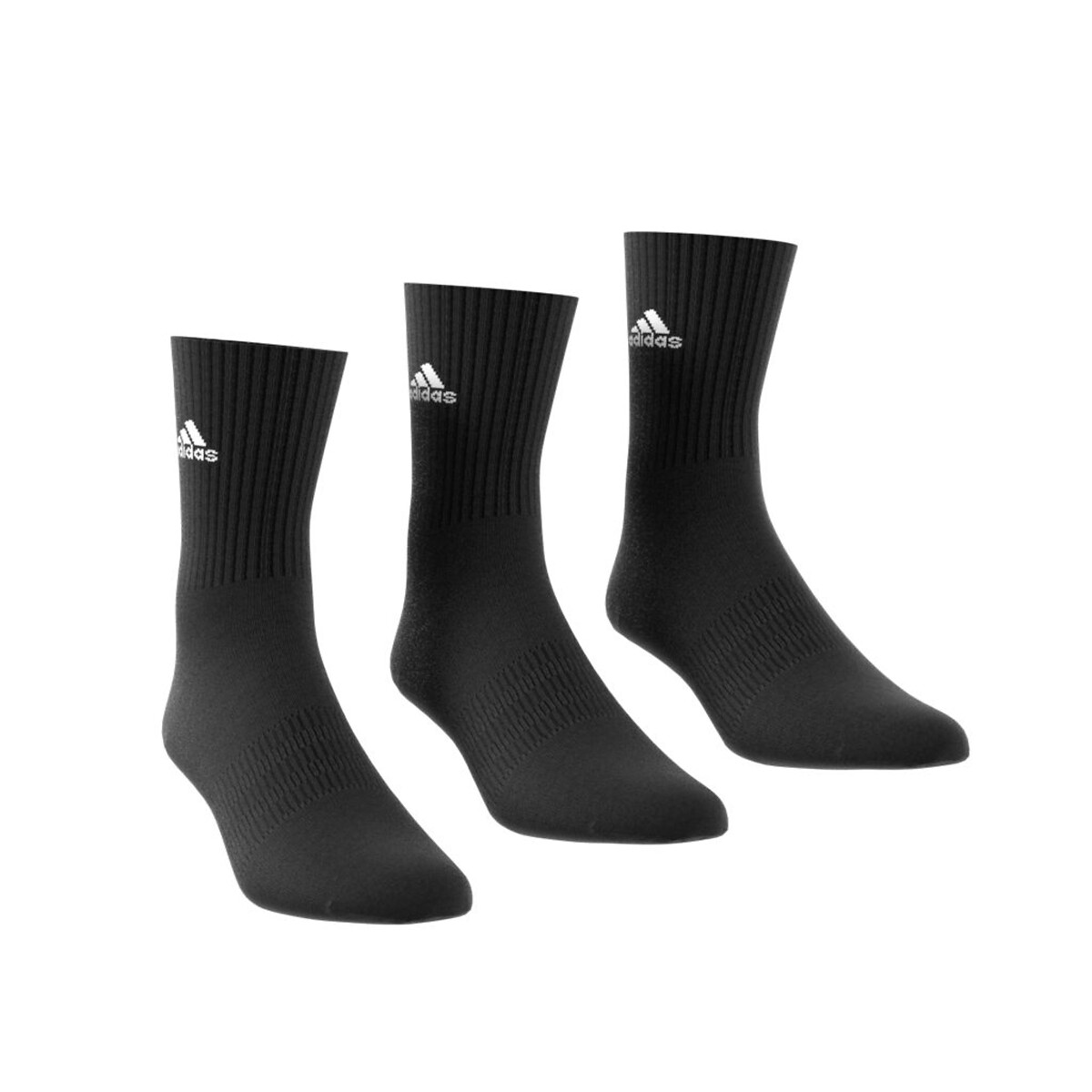 Adidas Performance Confezione Da 3 Paia Di Calze Alte Nero Uomo Taglie S