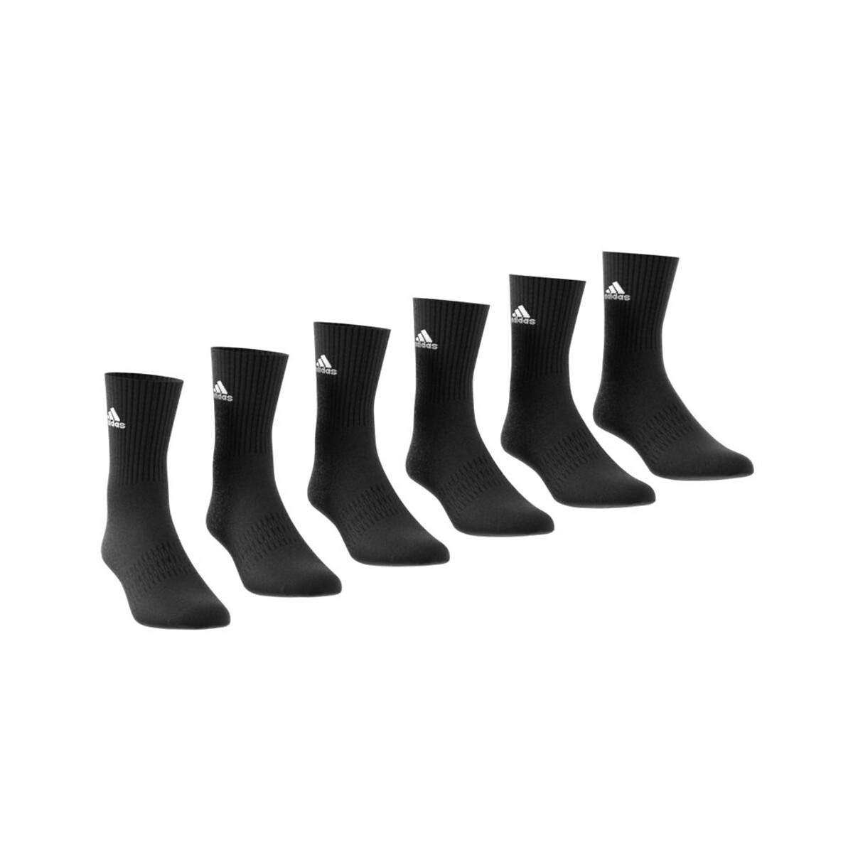Adidas Performance Confezione Da 6 Paia Di Calze Alte Nero Uomo Taglie XS