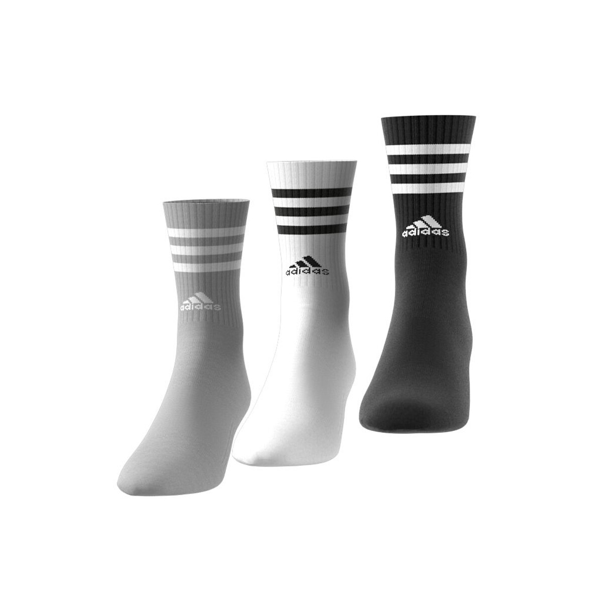 Adidas Performance Confezione Da 3 Paia Di Calze Alte Nero Uomo Taglie M