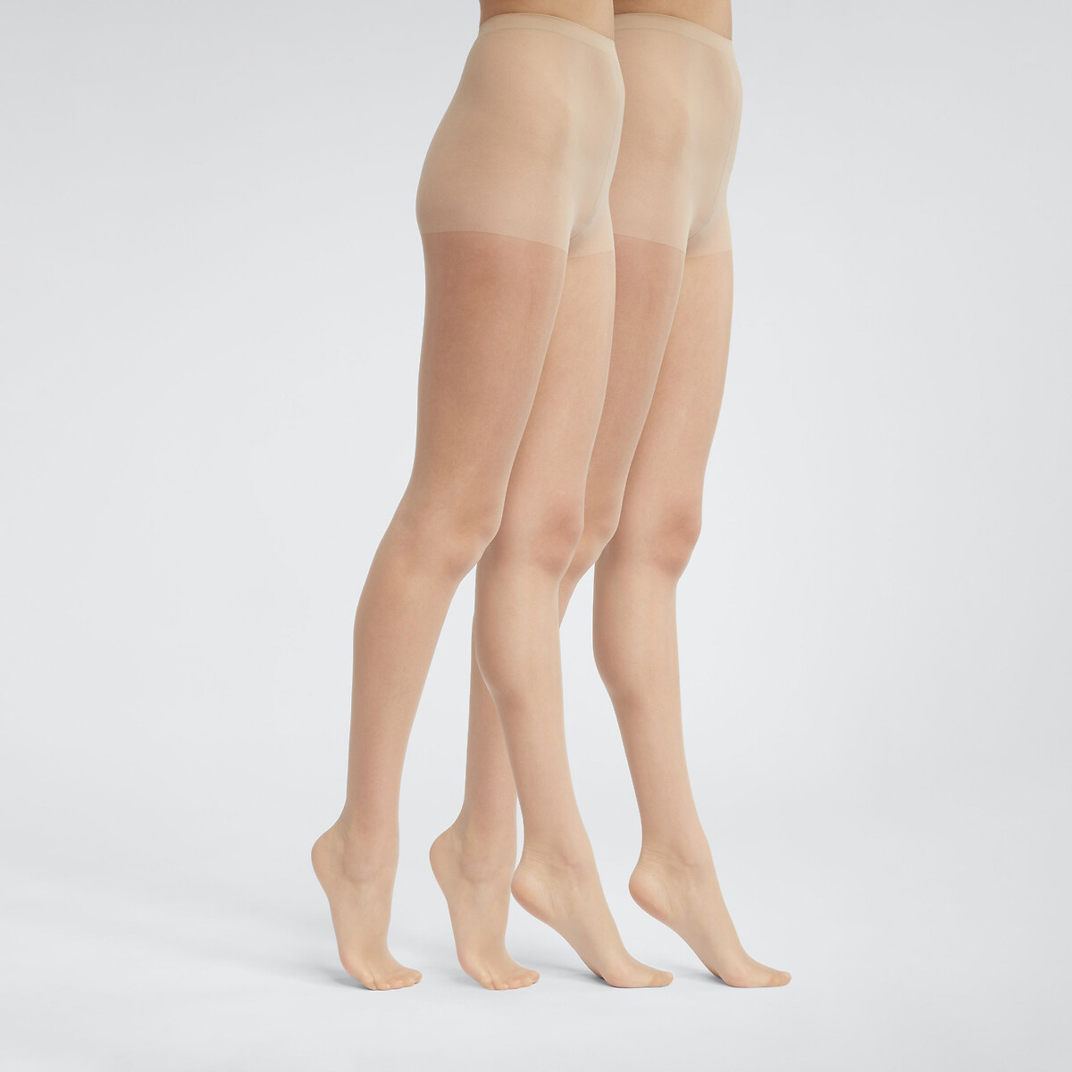 Dim Confezione Da 2 Collants Sublim Voile Brillant 15 Denari Beige Donna Taglie 46 (IT) - 42 (FR)