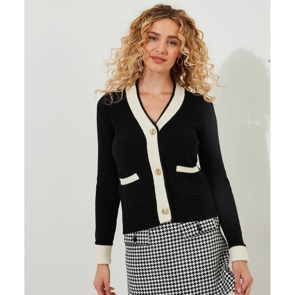 Joe Browns Cardigan Con Tasche Davanti Nero Donna Taglie 42 (IT) - 38 (FR)