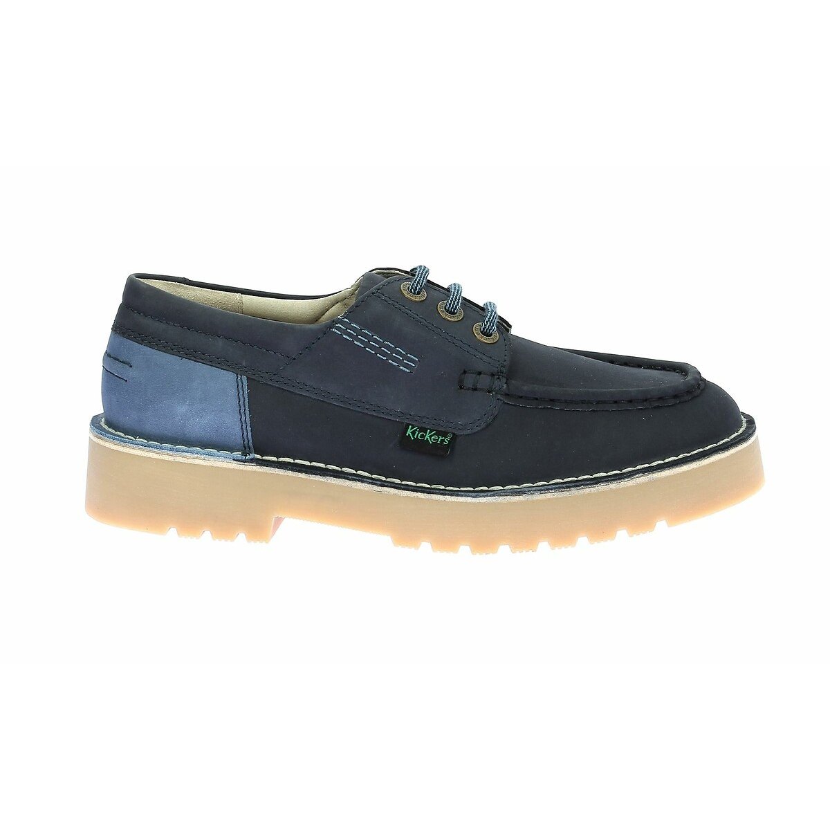 Kickers Derby In Pelle Stile Barca Daltrey Boat Blu Uomo Taglie 43
