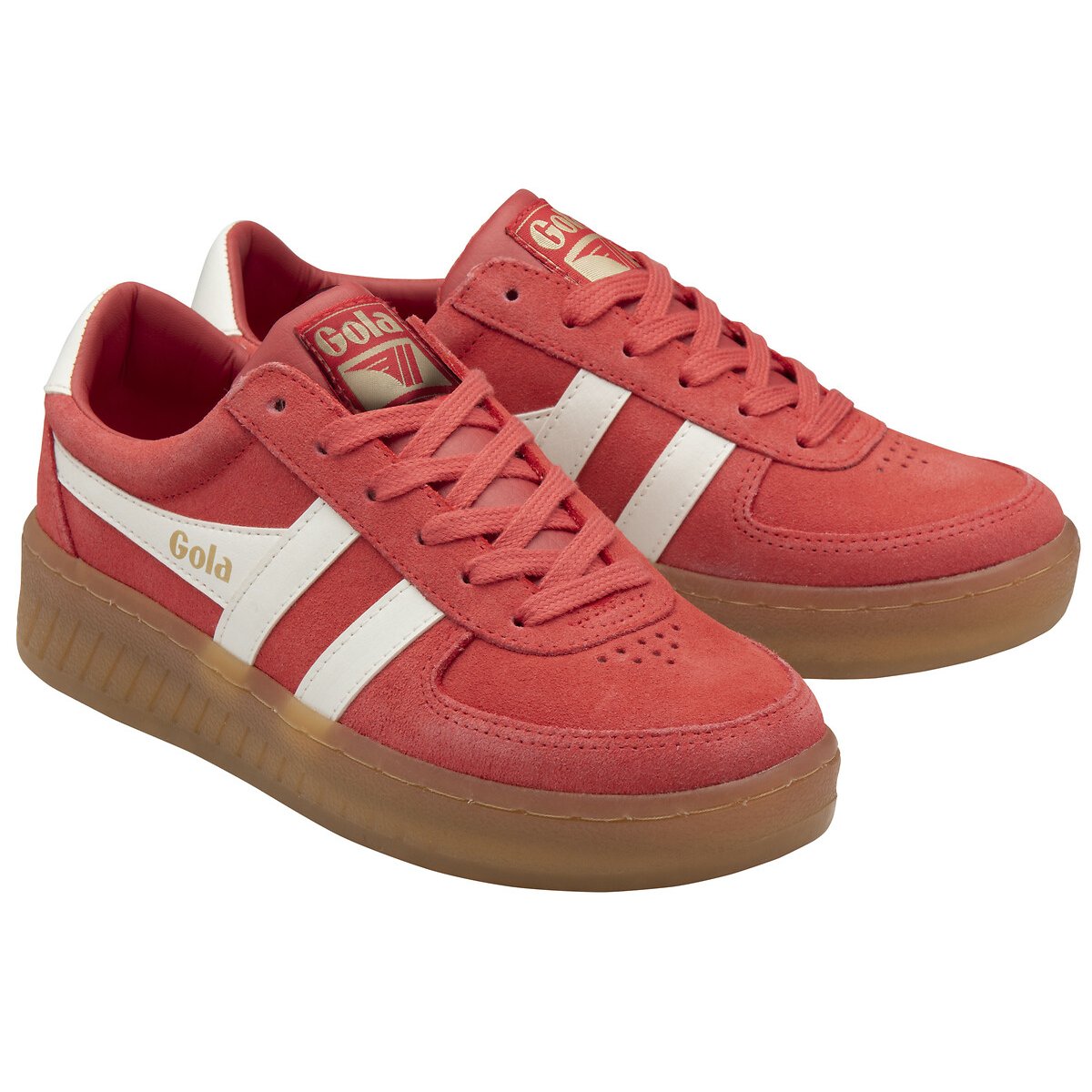 Gola Sneakers In Pelle Scamosciata Grandslam Arancione Donna Taglie 38
