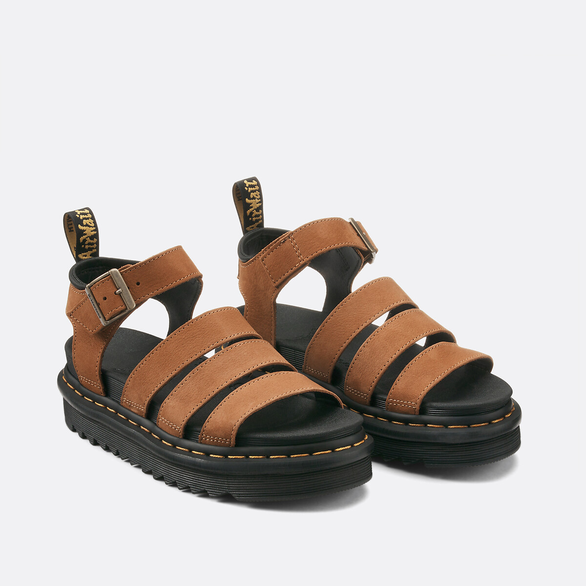 Dr. Martens Sandali Blaire In Pelle Athena Marrone Donna Taglie 36