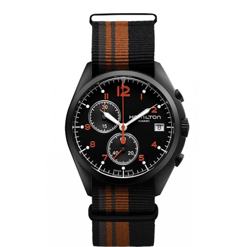 Khaki Aviation Pilot Pioneer Chrono Quartz - Hamilton